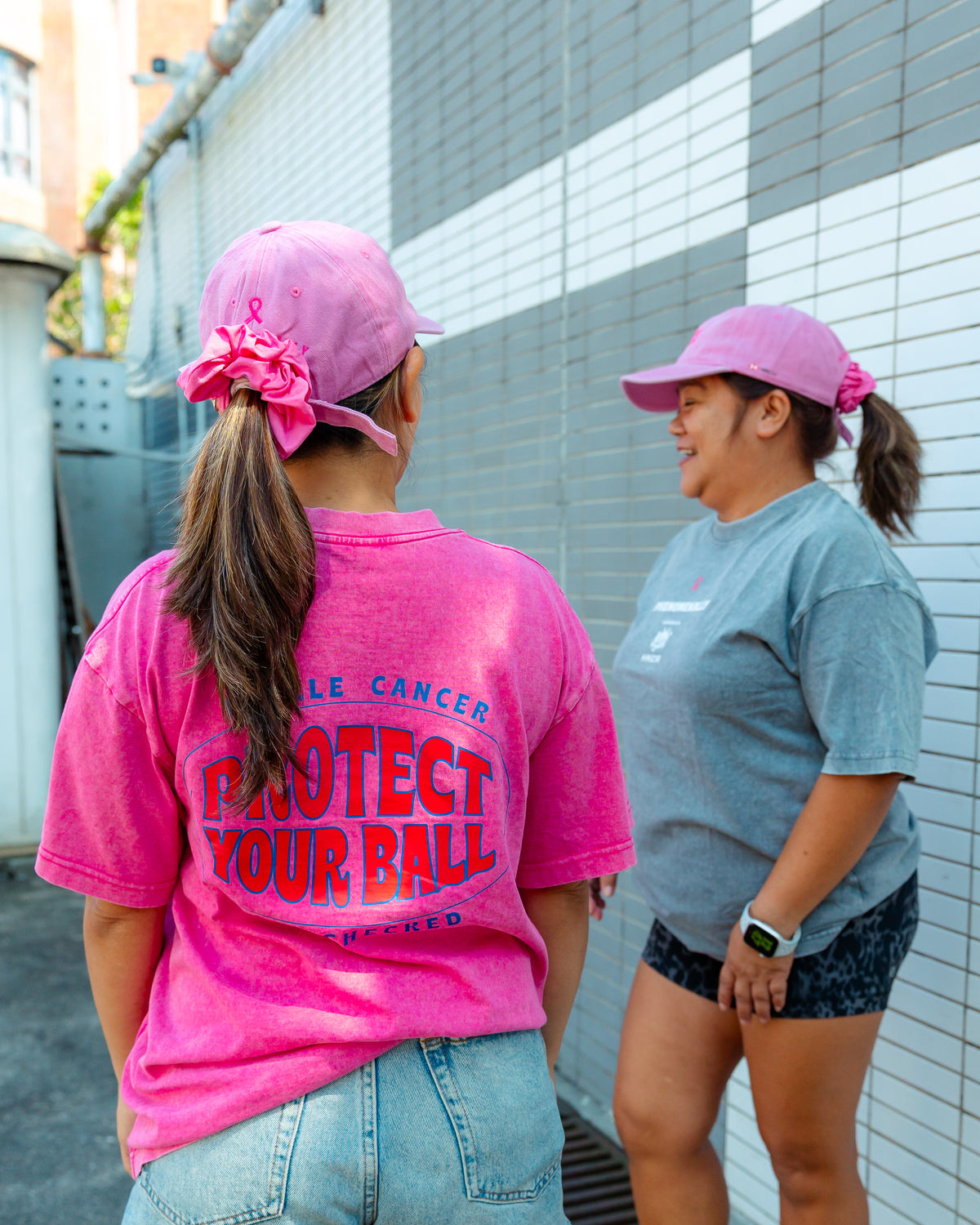 Pink HKCR x Phenomenally Collab Charity Tee - Protect Your Ball