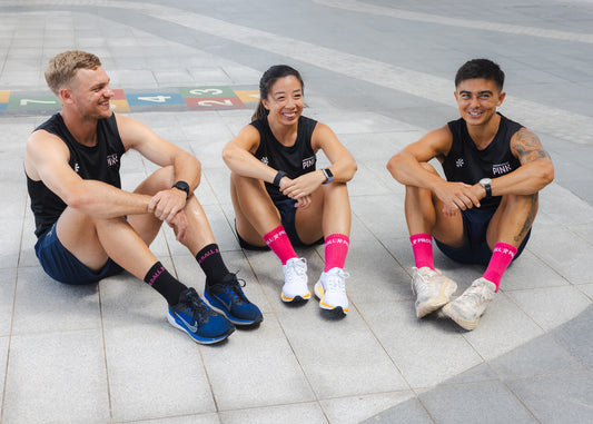 BRCA23 Pink Mid Crew Socks